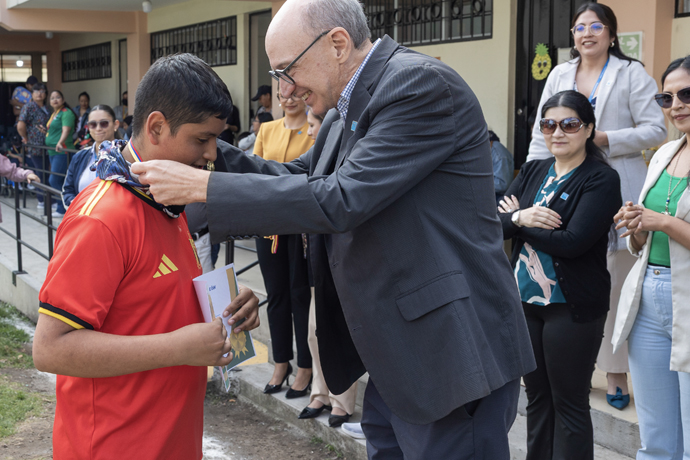 Estudiantes de la Unidad Educativa Especializada del Norte